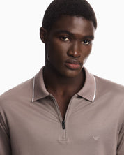 Emporio Armani Zip Polo Shirt