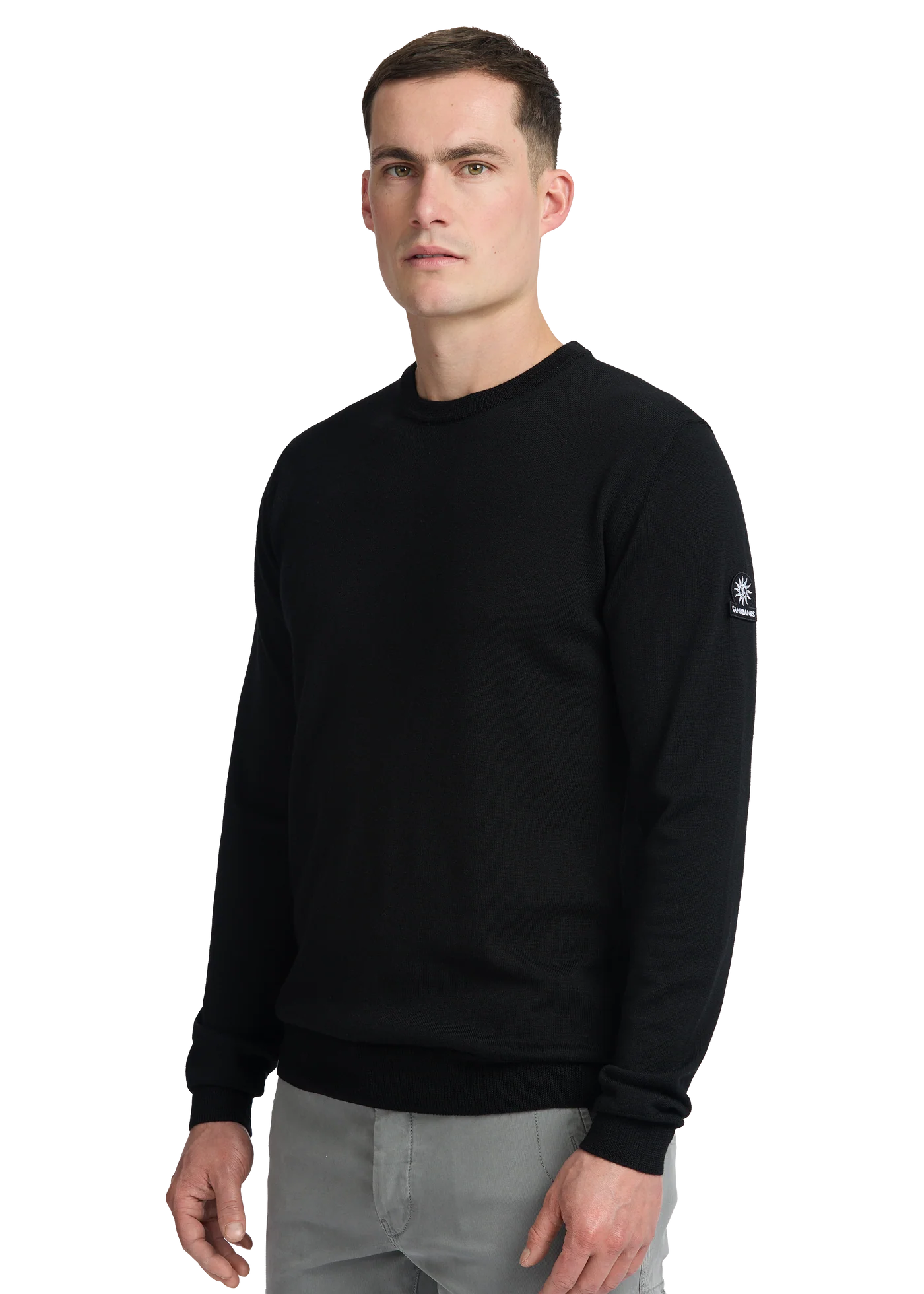 Sandbanks Merino Wool Crew Neck Jumper