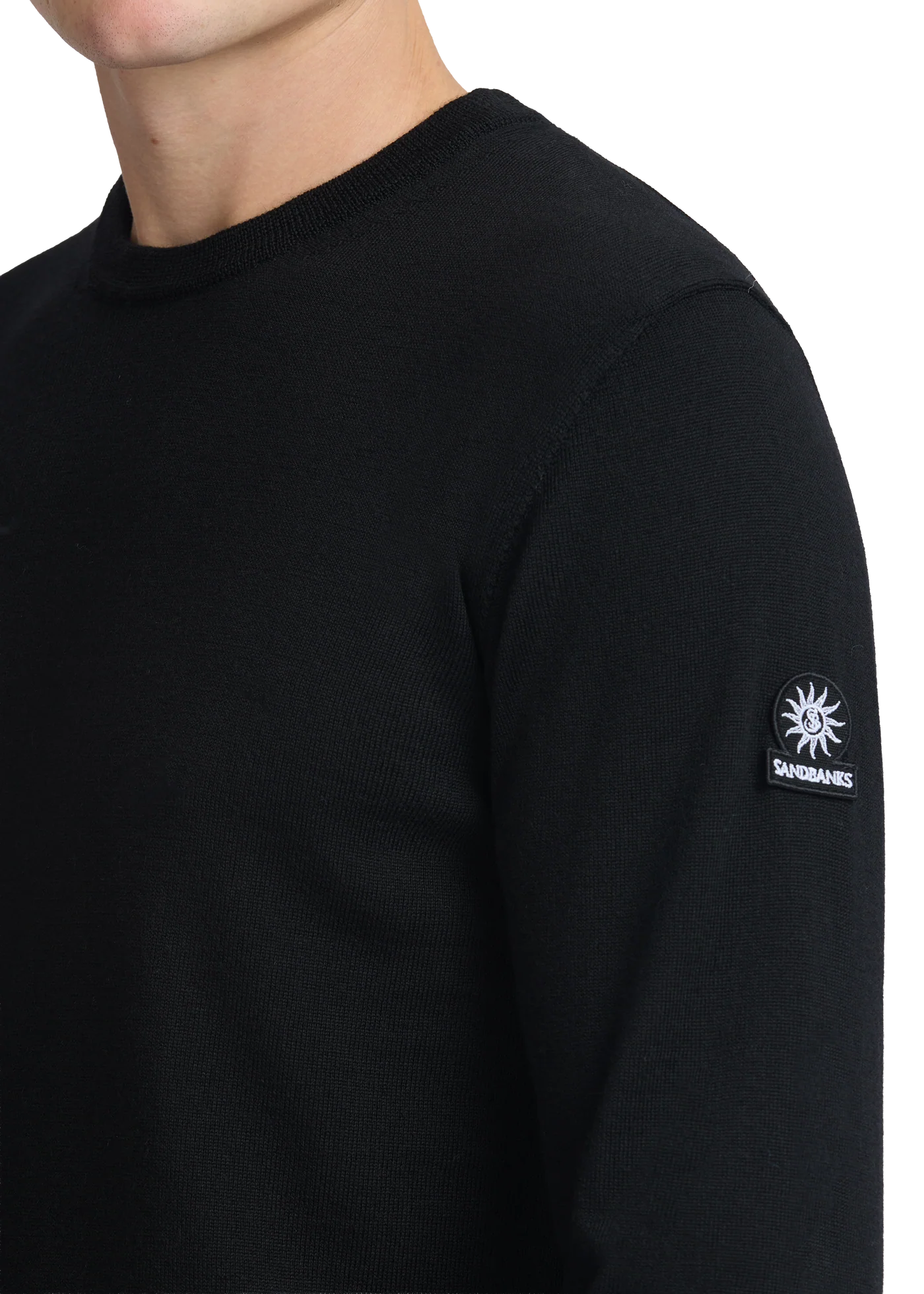 Sandbanks Merino Wool Crew Neck Jumper